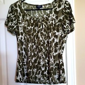 Army green color top in size M